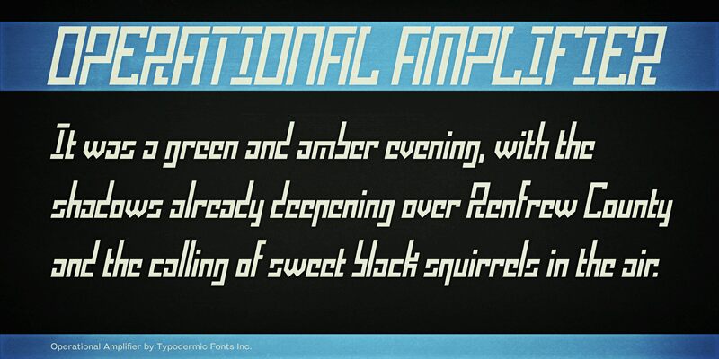 Operational Amplifier Czcionka