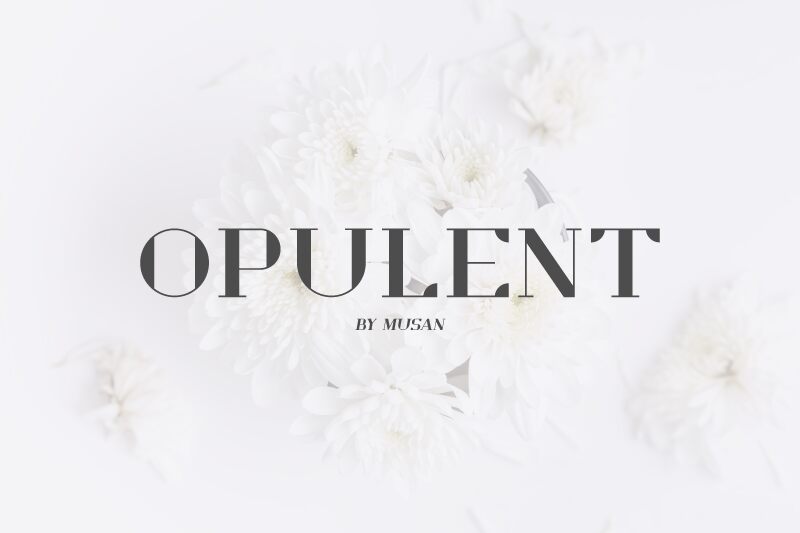 Opulent Schriftart
