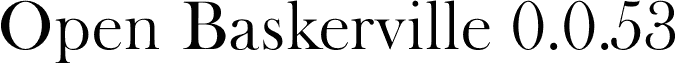 Open Baskerville 0.0.53