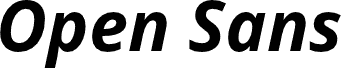 Open Sans Bold Italic