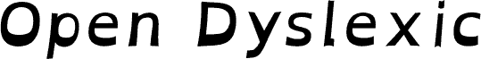 OpenDyslexicAlta Bold Italic