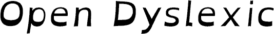 OpenDyslexicAlta Italic