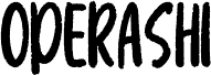 Preview of the Operashi font