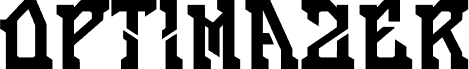 Optimazer шрифт