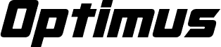 Podgląd czcionki Optimus Bold Italic
