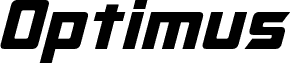 Podgląd czcionki Optimus Italic