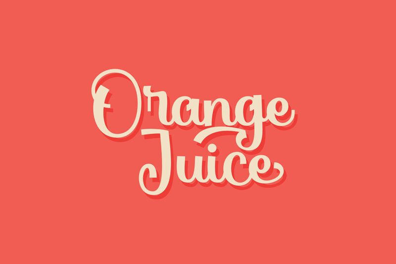 Orange Juice Schriftart