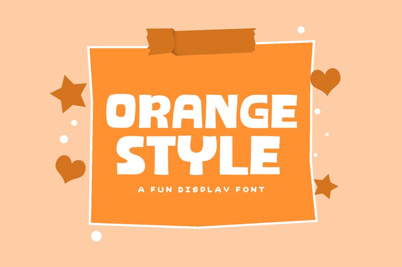 Orange Style Font