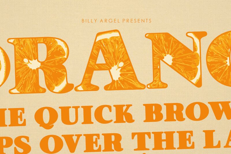 ORANGES Schriftart