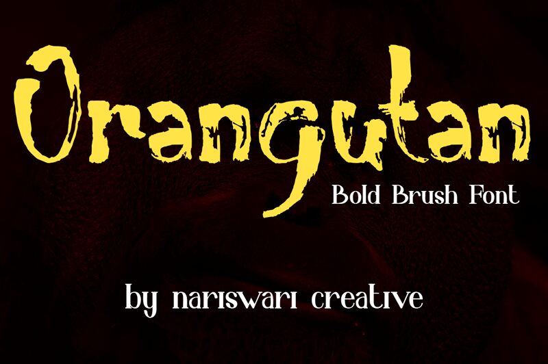 Orangutan Schriftart