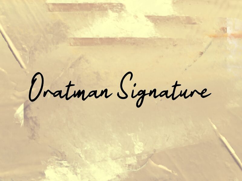 Oratman Signature 字体