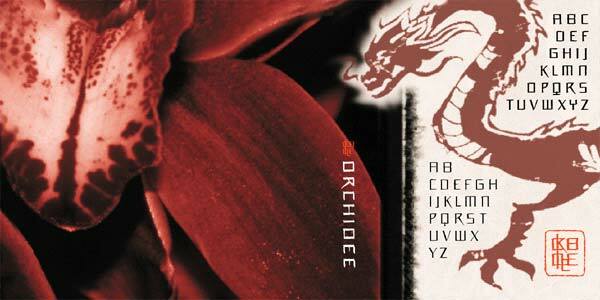 Orchidee Czcionka