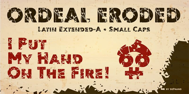 Ordeal Eroded Czcionka