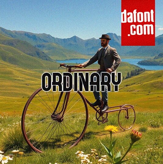 Ordinary Regular — Prezentacja czcionki
