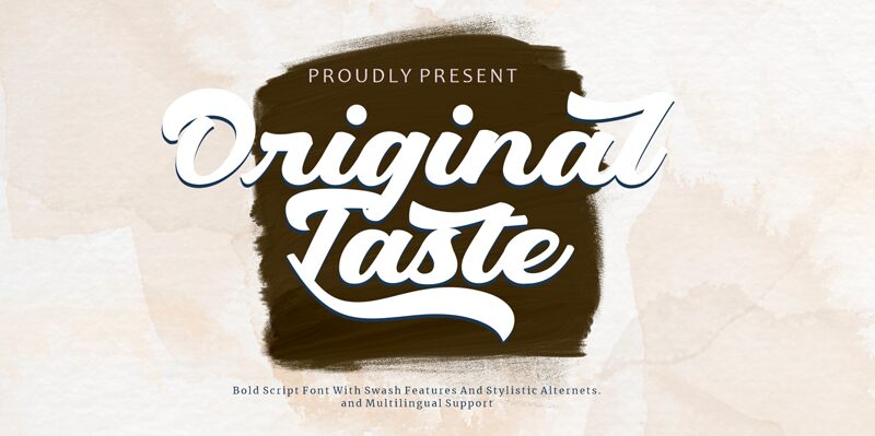 Original Taste Schriftart