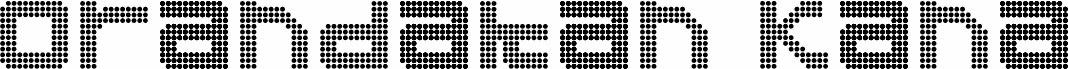 Preview of the Orandakan Kana font