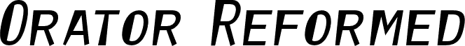 Orator Reformed