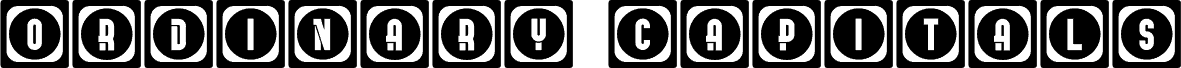 Ordinary Capitals Extravagant Regular font