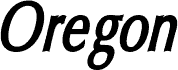 Oregon LDO Condensed Bold Oblique