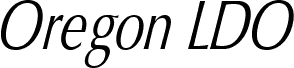 Oregon LDO Condensed Oblique