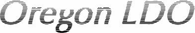 Oregon LDO Vanishing Bold Oblique
