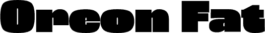 Oreon Fat шрифт
