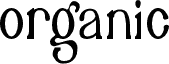 Preview of the Organic Fruit font