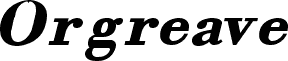 Orgreave Bold Italic