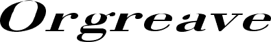 Orgreave Extended Italic