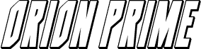 Orion Prime 3D Italic