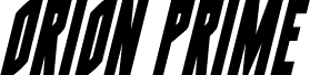 Orion Prime Title Italic