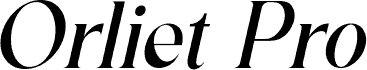Orliet Pro Italic police