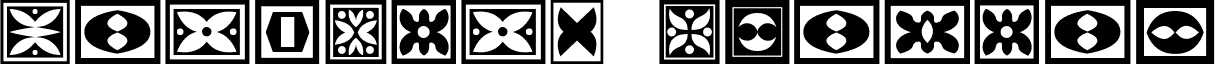 Preview of the Ornament Borders Regular font