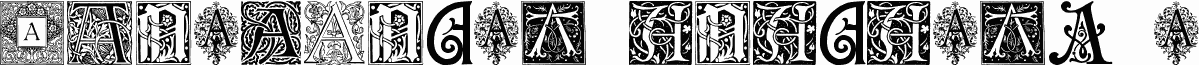 Ornamental Initials A