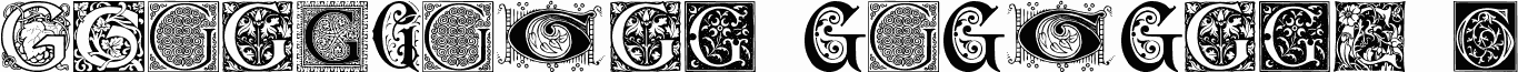 Ornamental Initials G
