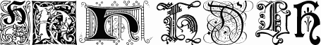 Ornamental Initials H