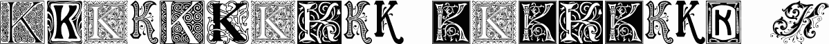 Ornamental Initials K