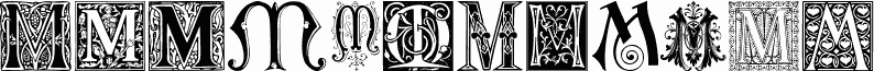 Ornamental Initials M