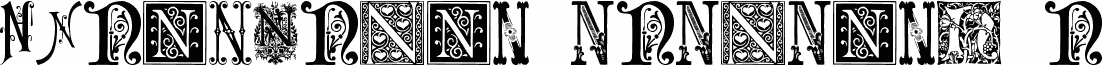 Ornamental Initials N