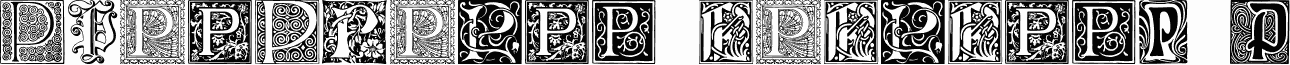 Ornamental Initials P