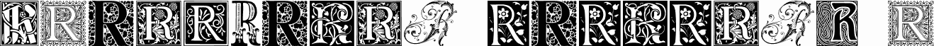 Ornamental Initials R