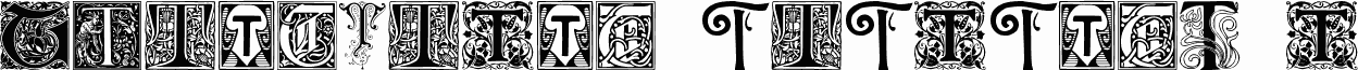 Ornamental Initials T