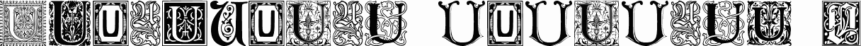 Ornamental Initials U