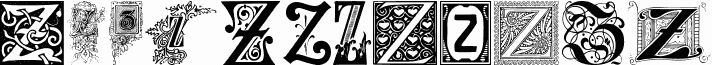 Ornamental Initials Z