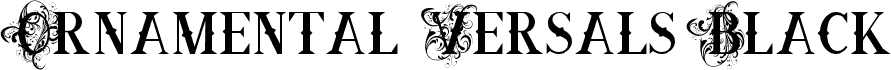 Ornamental Versals Black