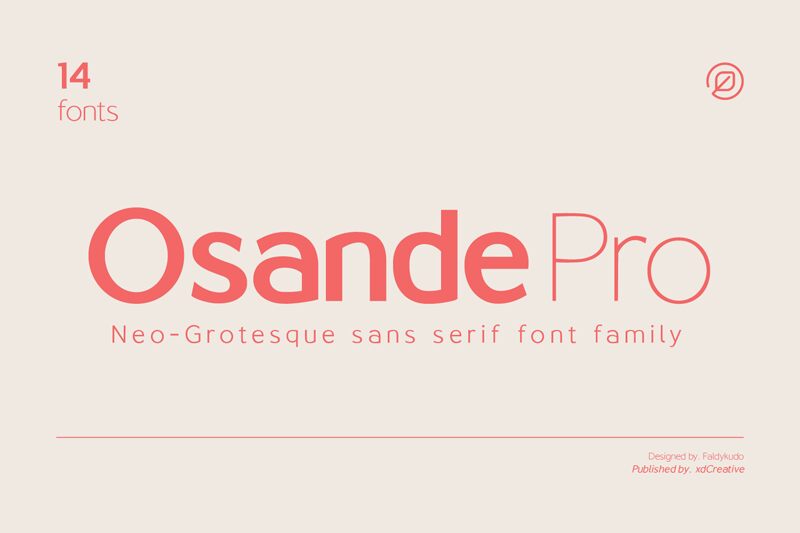 Osande Schriftart