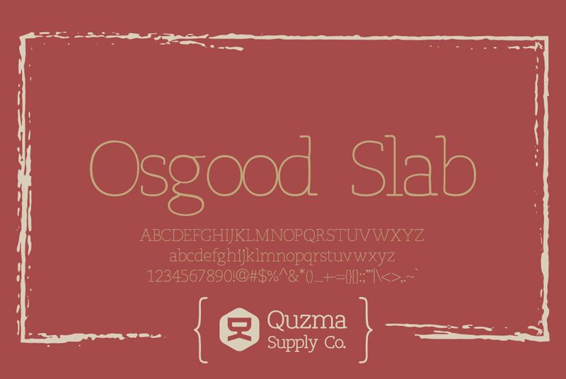 Osgood Slab Czcionka