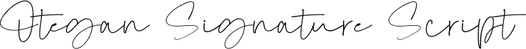 Otegan Signature Script Reguler
