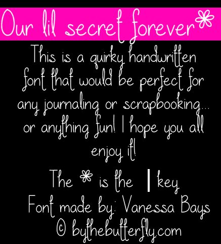 Our lil secret forever الخط 