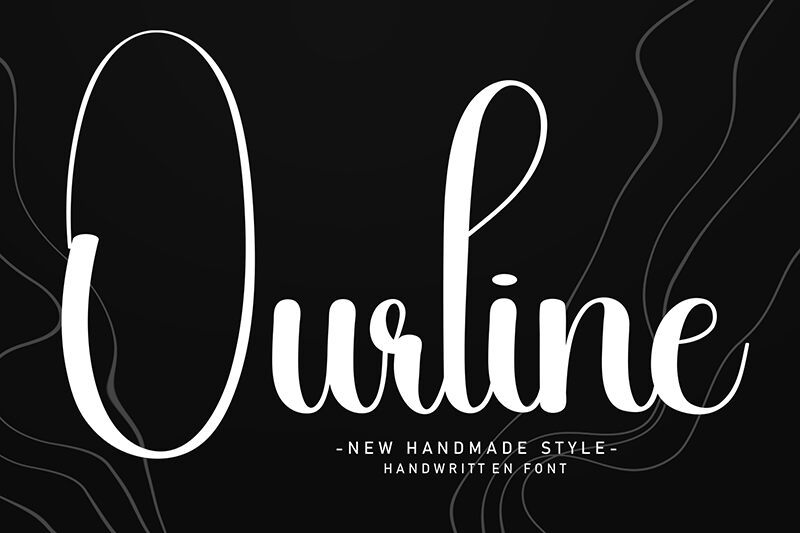 Ourline Schriftart
